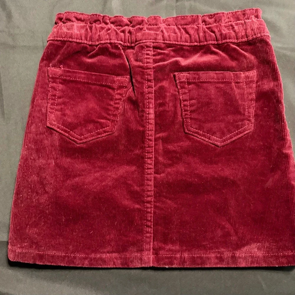 Cat & Jack Girls 6 6X Burgundy Corduroy Skirt Stretch NWT School Fall